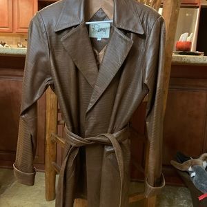 Beautiful slightly snake  leather jacket